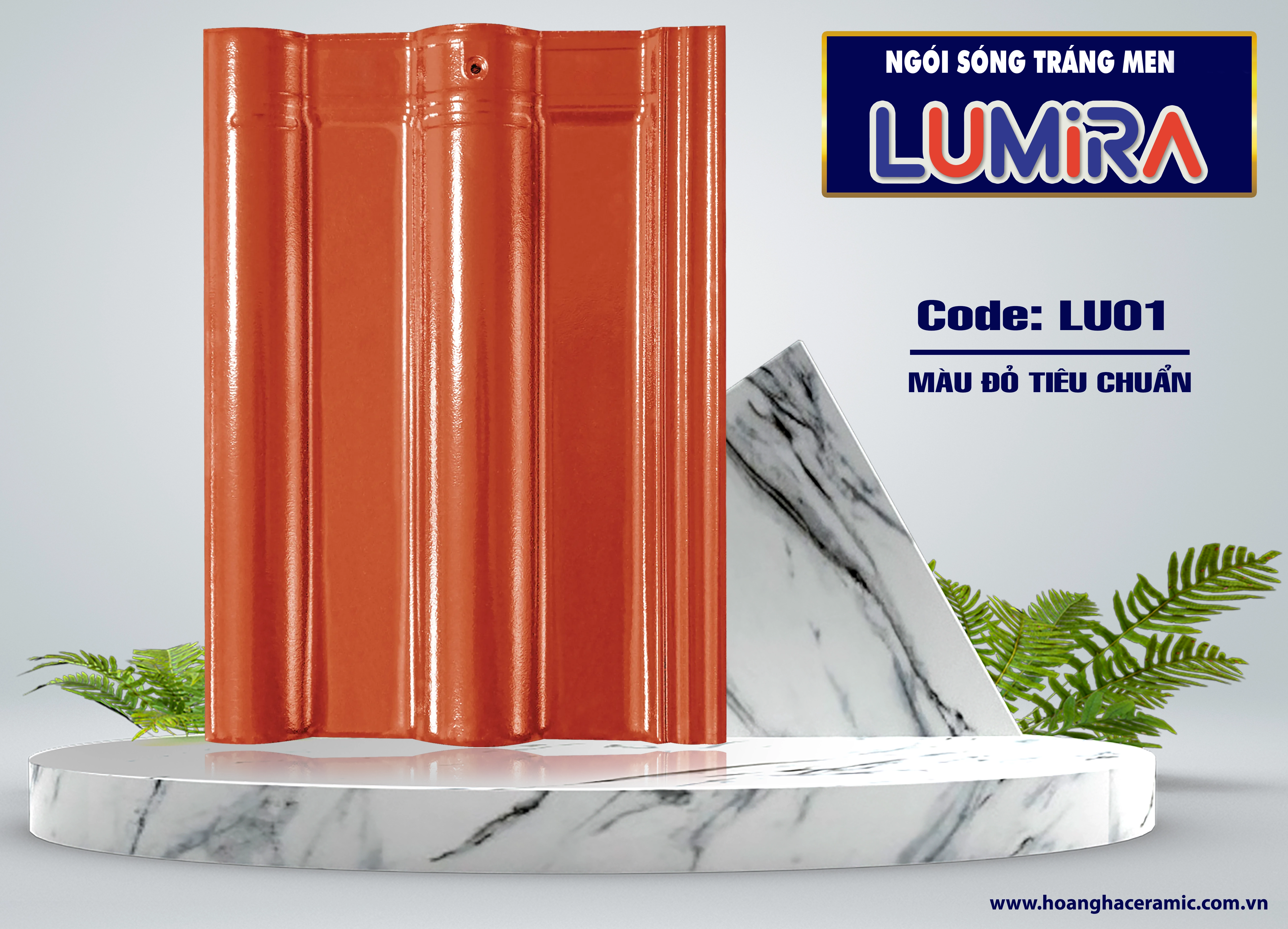 Ngói sóng tráng men LUMIRA LU01