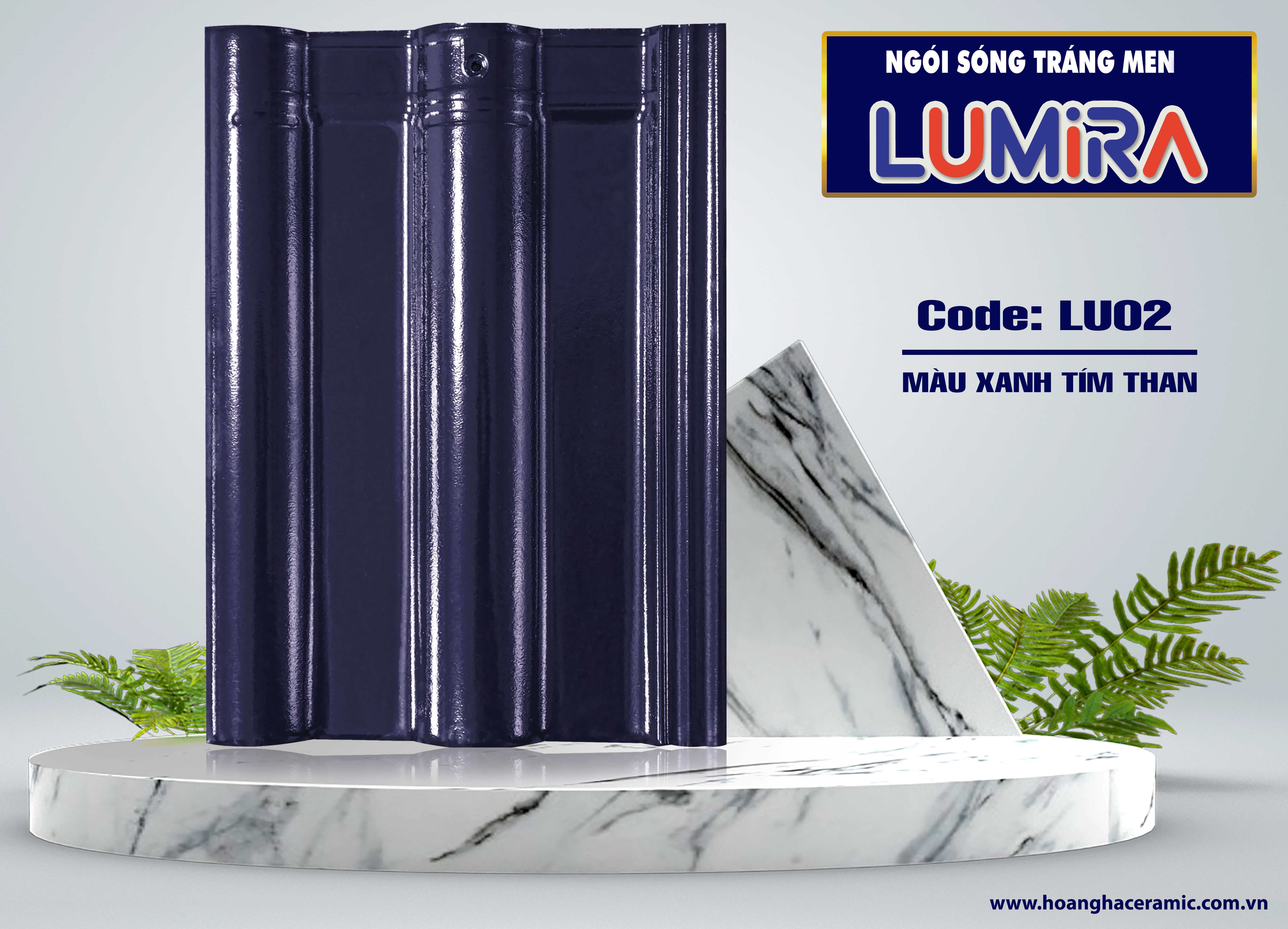 Ngói sóng tráng men LUMIRA LU02