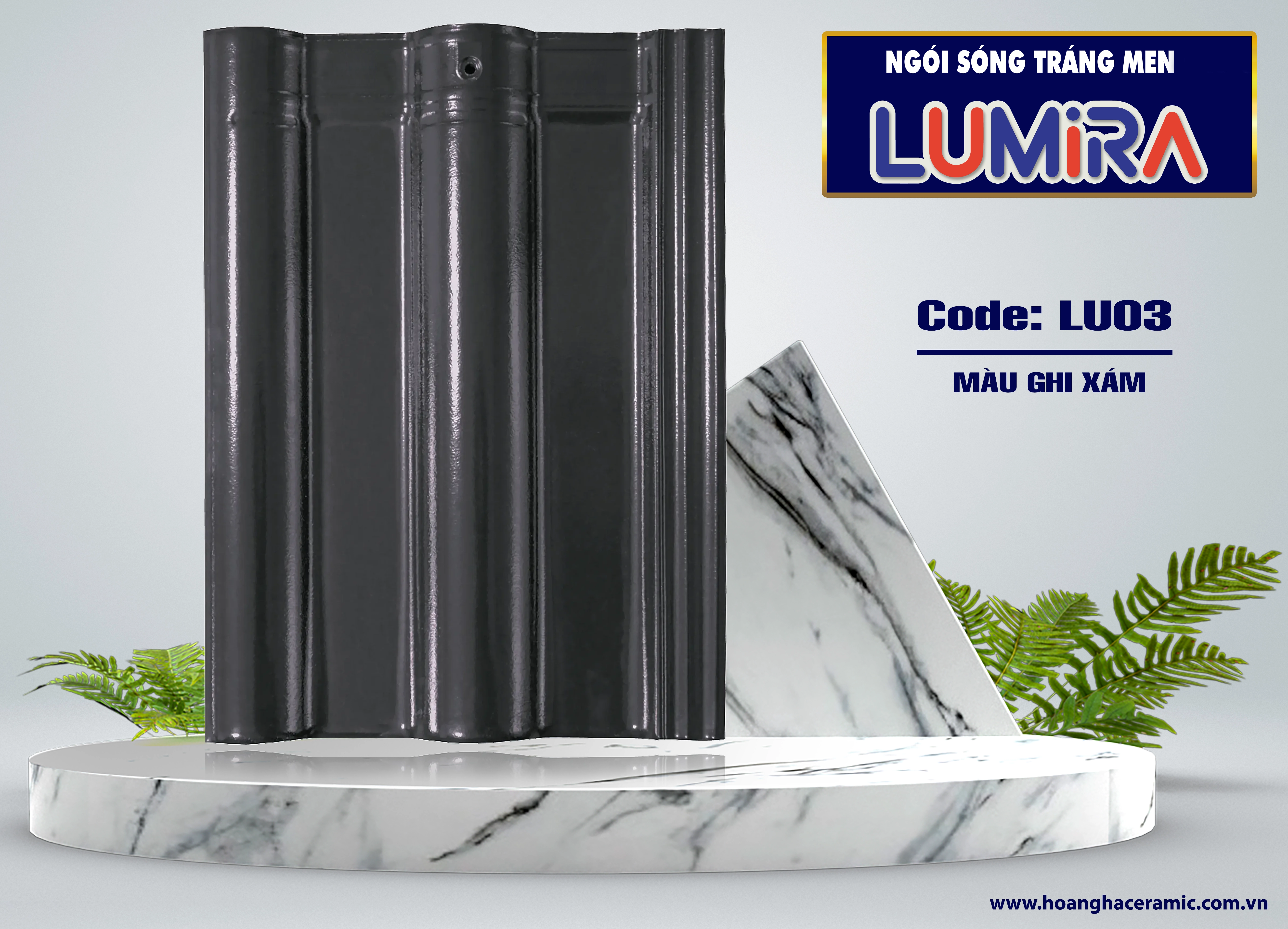 Ngói sóng tráng men LUMIRA LU03