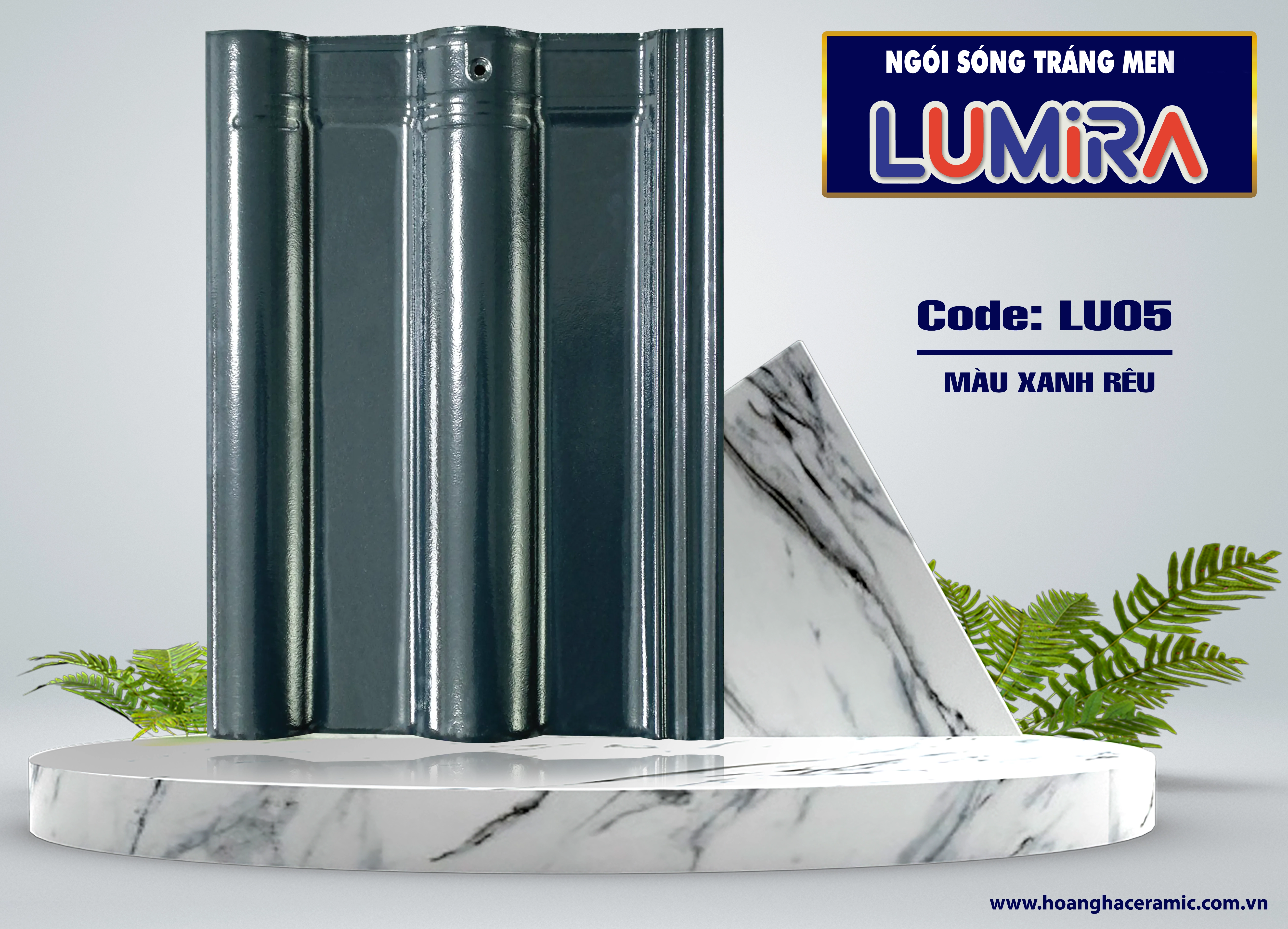 Ngói sóng tráng men LUMIRA LU05